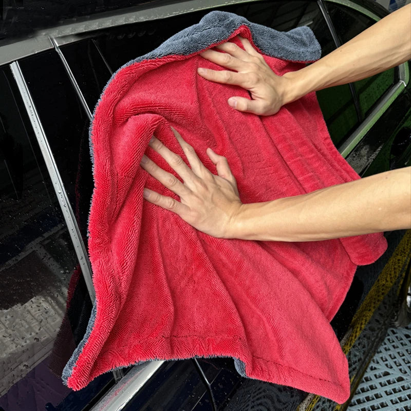 Premium Microfiber Car Towel, 1200 Gsm, Dual-Sided Absorbent, Quick Drying, Large Size 60x90cm, Ideal for Auto Cleaning