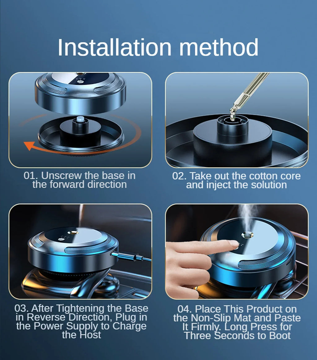 Smart Car Air Freshener Fragrance Diffuser Car Mist Humidifier Essential Oil Diffuser Aromatherapy Interior Accessories